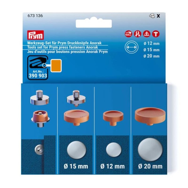 Werkzeug-Set 673136 für Druckknöpfe "ANORAK"
