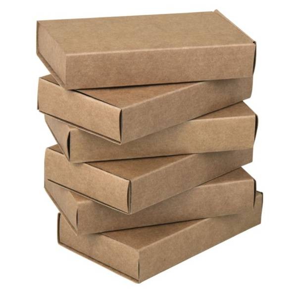 Kraft Streichholzschachtel XL, 6 Stück