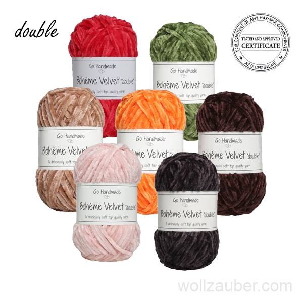 Bohème Velvet "DOUBLE", Chenille Wolle 50g