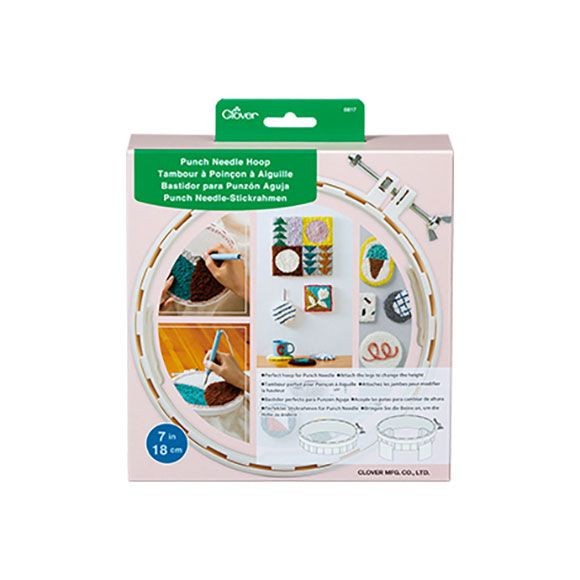 Clover Punch Needle Stickrahmen mit Abstandshalter Ø 18cm