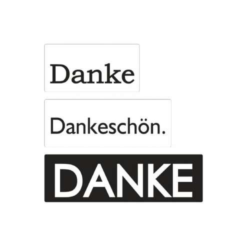 Einlegelabel zur Seifenherstellung "Danke"