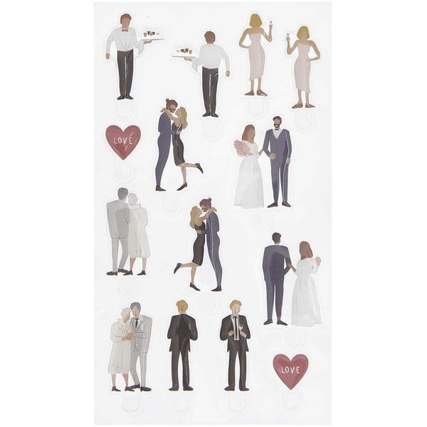 FIGURICO Gel Sticker ►HOCHZEIT 1◄