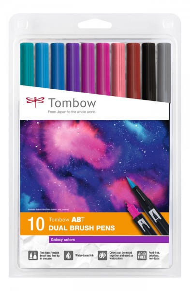 ABT DUAL BRUSH PENS 10er Set Galaxy Colours