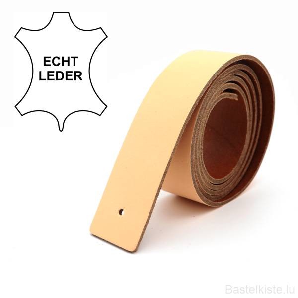 Echtes Lederband, Lederriemen HELLBRAUN