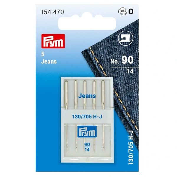 Nähmaschinennadel für JEANS mit Flachkolben 90
