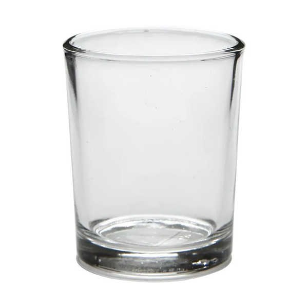 Glas-Teelicht 5,5x6,5cm, 4 Stück