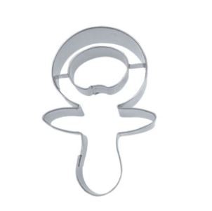 Präge-Ausstechform Schnuller 7 cm aus Edelstahl