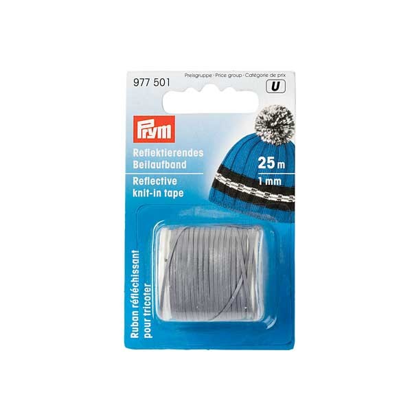 PRYM Reflektierendes Beilaufband 1mm, 25m