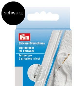 PRYM Typ: S9 Strickreißverschluss ►SCHWARZ◄ teilbar 60cm