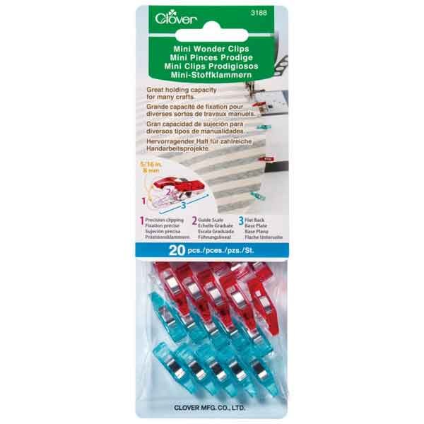 CLOVER 3188 Mini-Stoffklammern