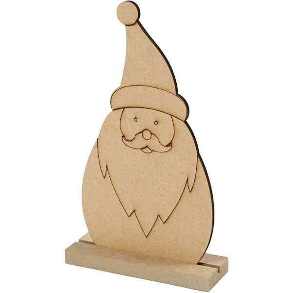 Holz-Nicolaus, Weihnachtsmann zum aufstellen 16x9x3 cm