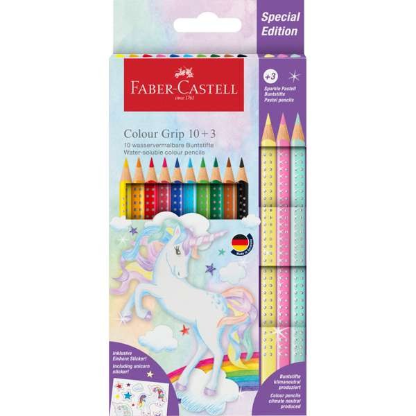 Colour Grip Buntstifte 10+3 Set Pastell EINHORN