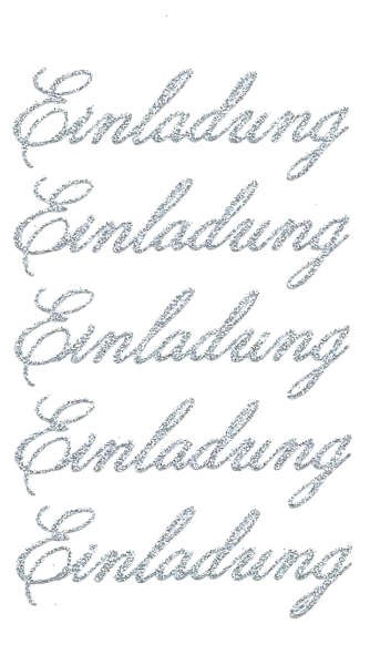 Sticker "Einladung" in silber