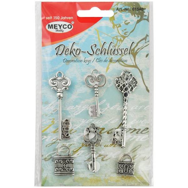 Deko-Schlüssel 6-teiliges Set