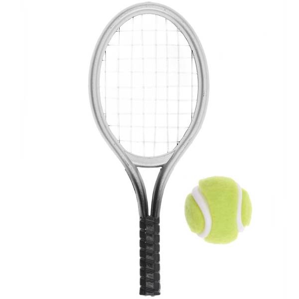 Miniatur Tennisschläger mit Tennisball