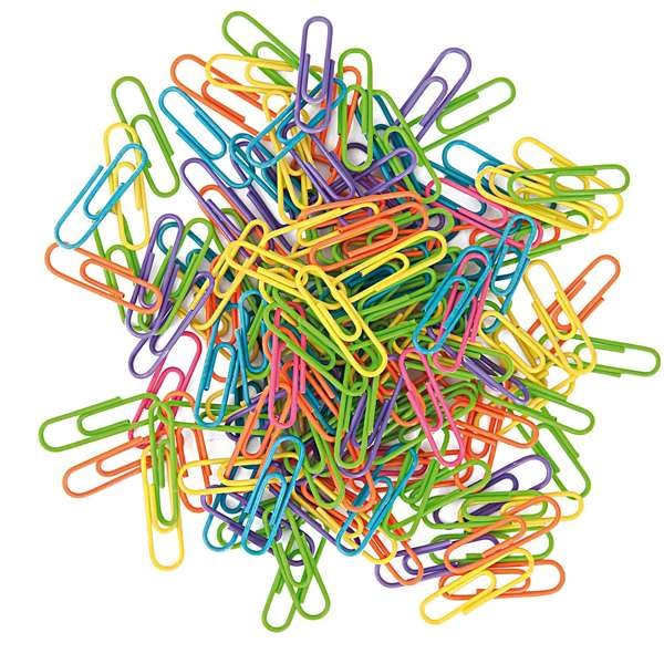 Büroklammern klein Ø=28mm, 150 Stück, bunt