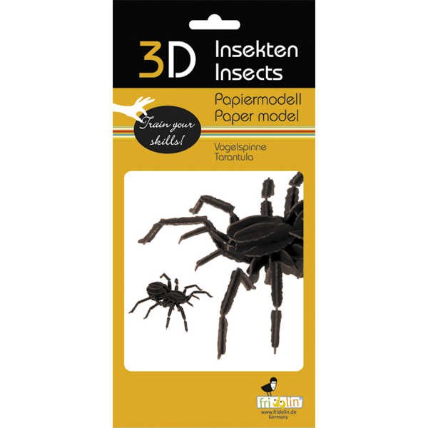 3D Papiermodell "Vogelspinne" zum zusammenbauen