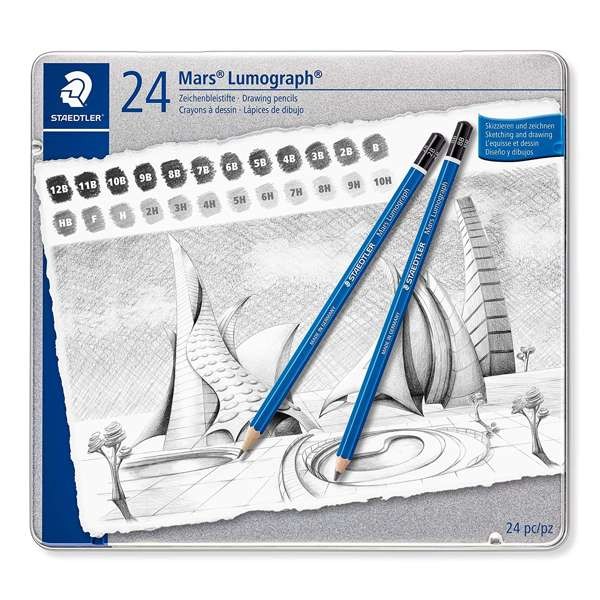 Lumograph pencils set of 12