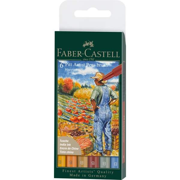 Pitt Artist Pen Tuschestifte 6er Set "Havest"