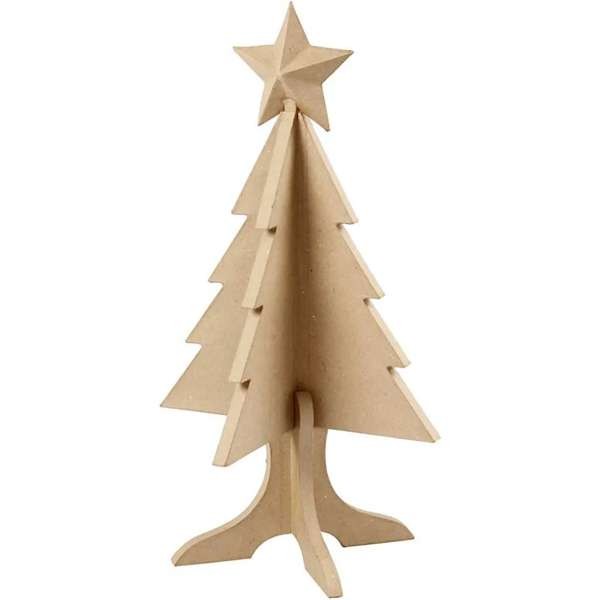 5-teiliges Set, PappArt Papp-Weihnachtsbaum 63x34cm