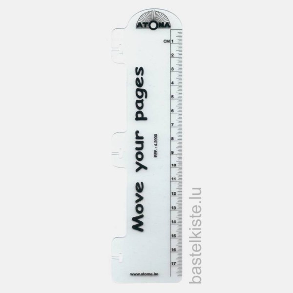 ATOMA Ruler, Einheftlineal transparent