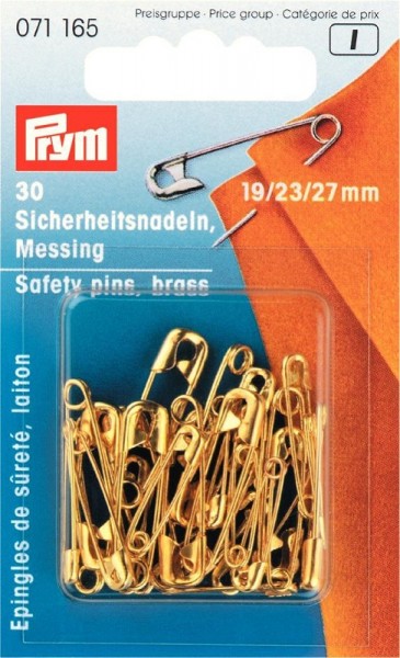 Sicherheitsnadeln Messingfarbig von PRYM 071165