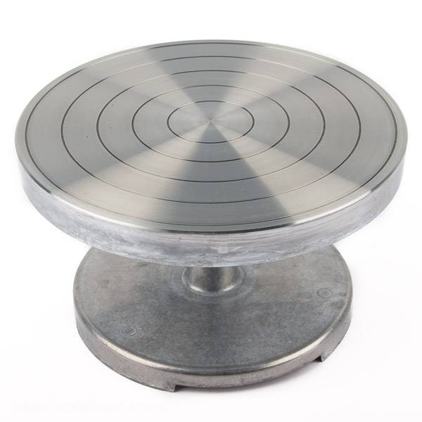 Ø 20cm Töpferscheibe Metall, Ränderscheibe, Höhe 12cm