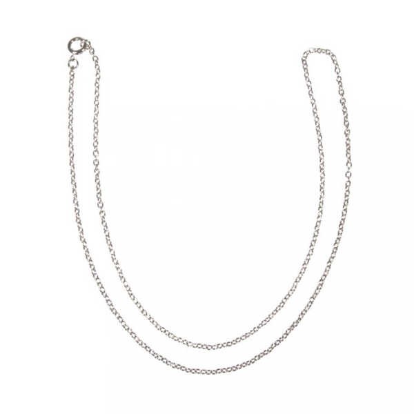 Gliederkette 50cm, 2x3mm, silberfarben