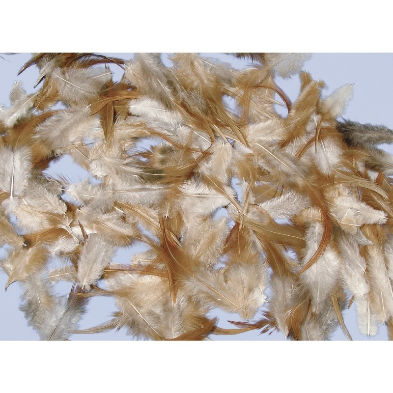 Federmischung, Brünett, 6-15 cm, 10 g