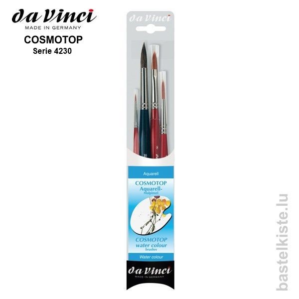 Da Vinci Aquarellmalpinselset COSMOTOP, Pinsel Set 4230