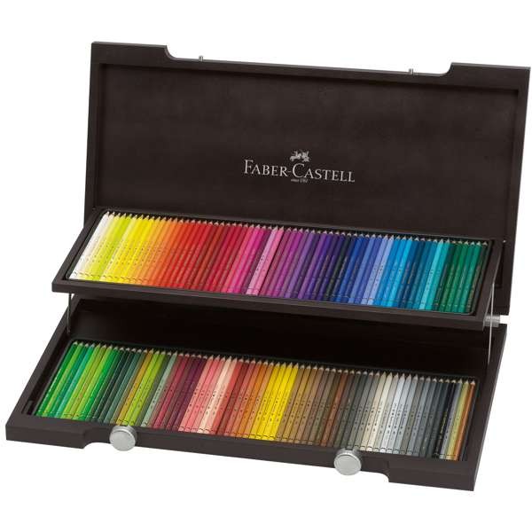 Faber-Castell 120er Polychromos Holzkoffer