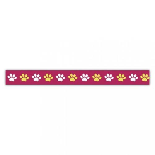 Klebeband Washi Tape Pfoten bunt Ø 15mm, 15m