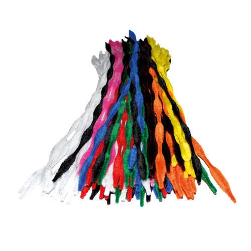 Ø 14mm Pfeifenputzer, Chenilledraht bunt FACON, 50 cm, 100 Stück bastelkiste.lu
