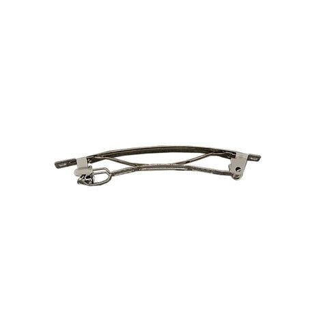 Haarspangen 80 × 11 mm silber – 2 Stück, bastelkiste.lu