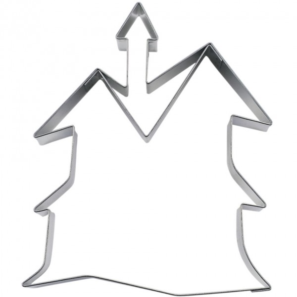 Präge-Ausstechform Spukschloss 9,5 cm aus Edelstahl