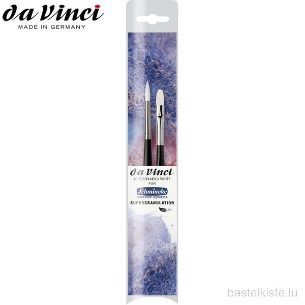 Da Vinci Aquarellpinsel SET - CASANEO WHITE Supergranulation