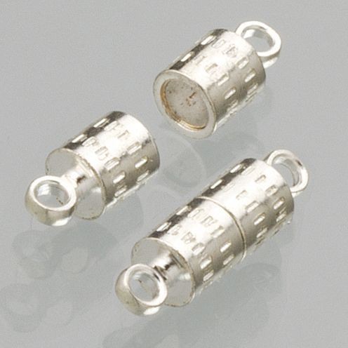 Magnetschließe 4x8mm silberfarben, 2 Stk.