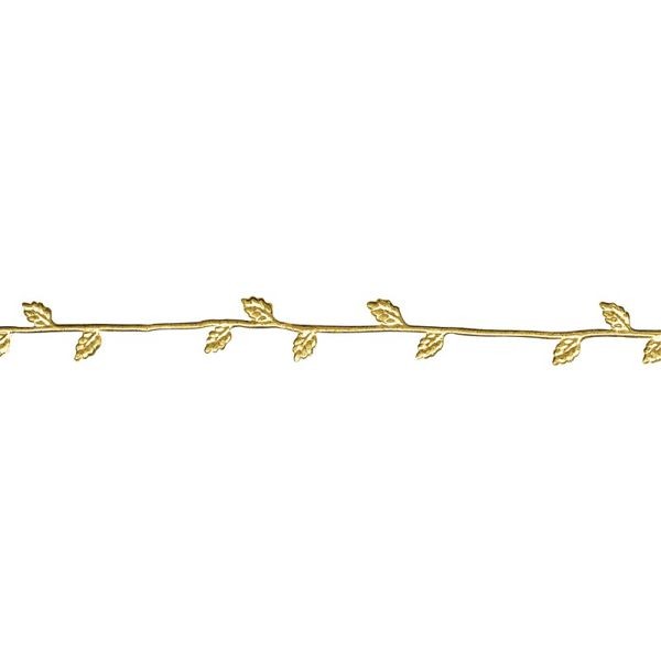 Wachs-Borte, 21 cm gold