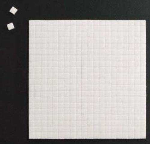 Quadratische Klebepunkte 5x5 mm,1mm für 3D-Kartengestalltung, bastelkiste.lu