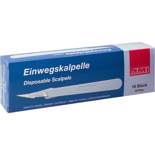 Einwegskalpelle, Bastelmesser 10 Stück