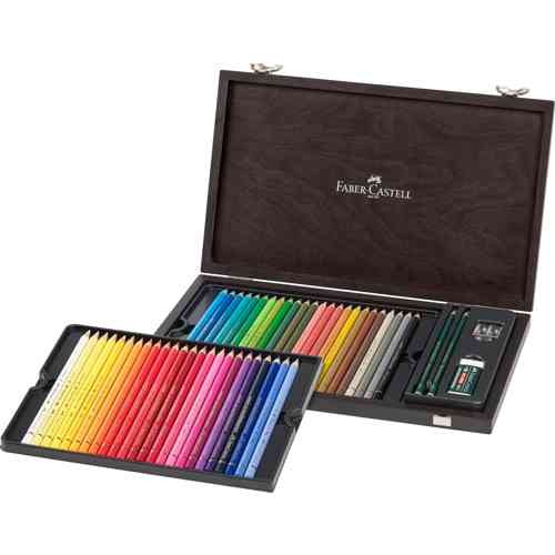 Faber-Castell 48er Polychromos Holzkoffer