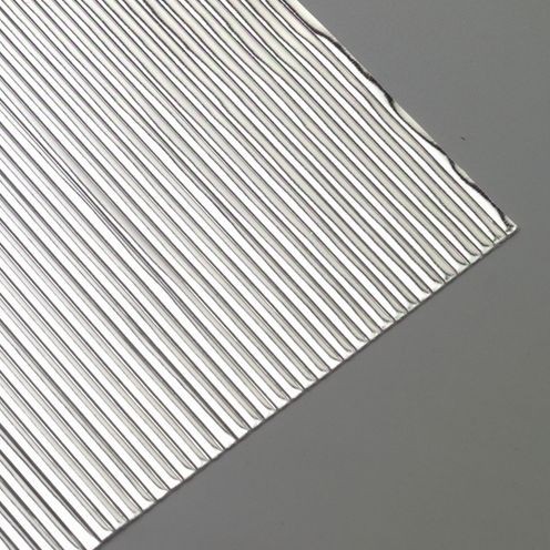 Verzierwachsstreifen FLACH glänzend, silber 200mm