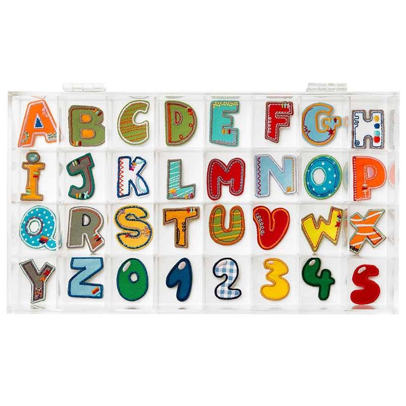 Buchstaben & Zahlen Applikationen zum aufkleben & aufbügeln