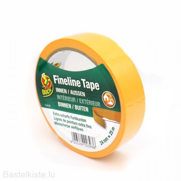 Fineline Tape wetter- und UV-beständiges Malerklebeband Ø 24mm, 25 m