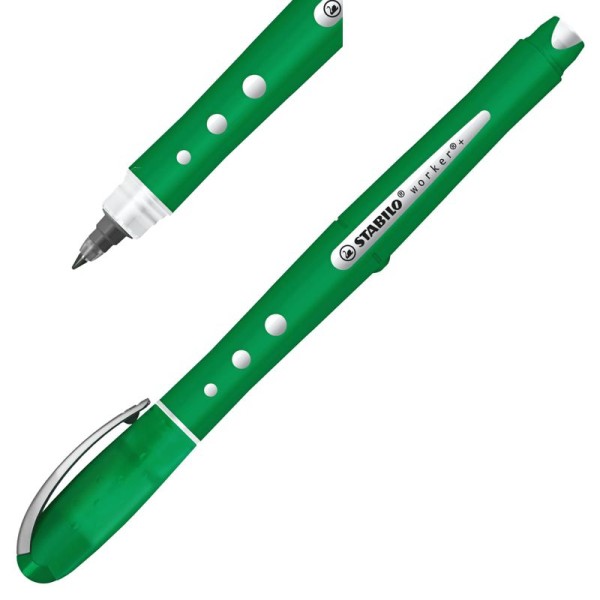 grüner STABILO Tintenroller worker+ colorful M 0,5 mm
