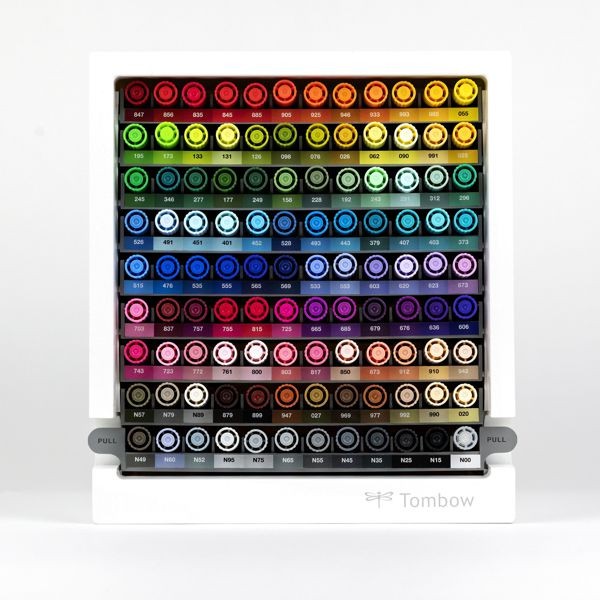 Desktop Organizer incl. 108 Tombow ABT Dual Brush Pens