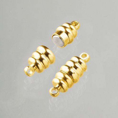 Magnetschließe 11x8mm goldfarben, 2 Stk.