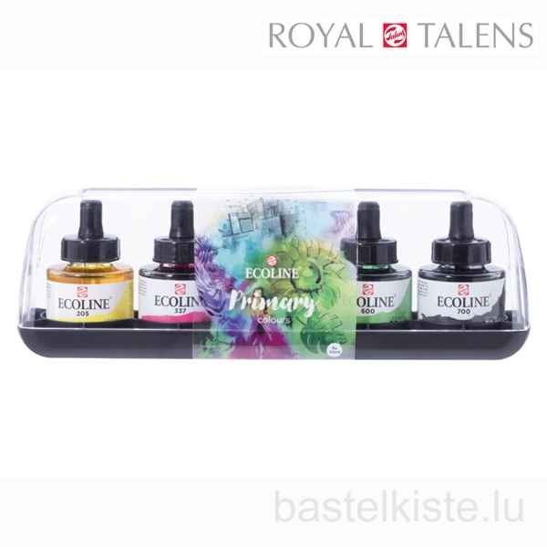 Talens Ecoline Set 5 x 30ml Glas + Pipette