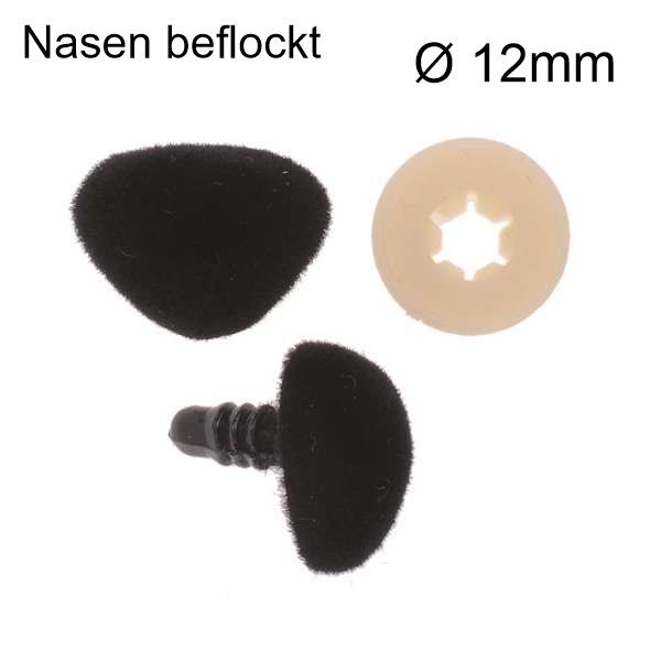 Animal nose for gluing black