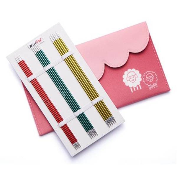 ZING Aluminium Strumpfstricknadel-Set 20cm